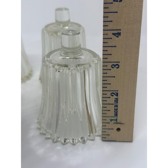 VTG Homco Royal Jewelite #1193 Glass Votive Candle Holders 4" Set of 4 Peg Base - Picture 9 of 9